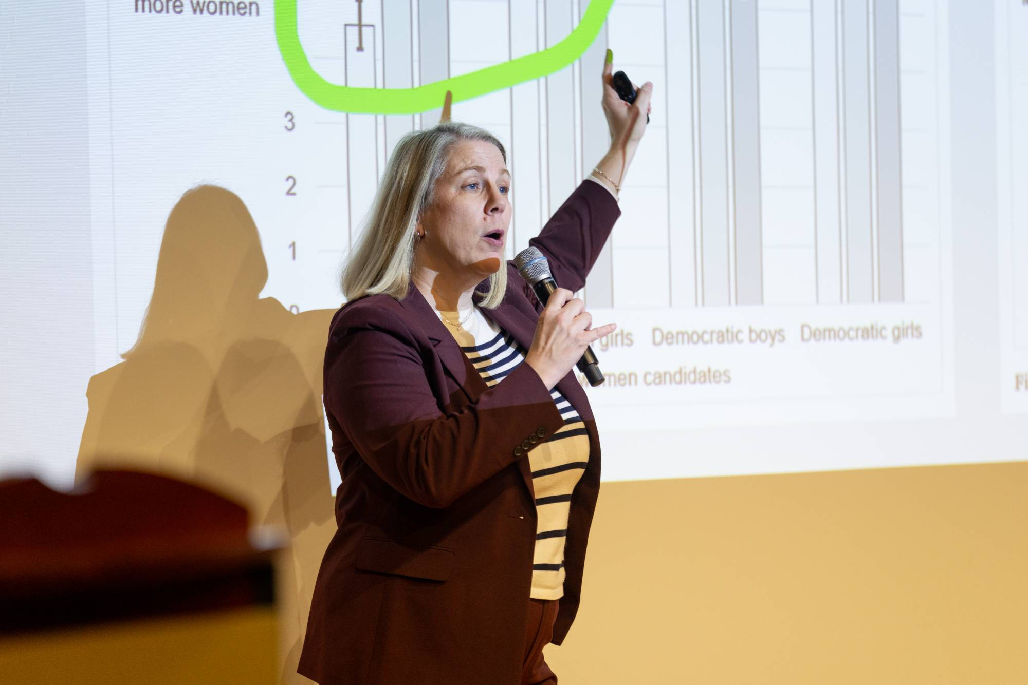 Christina Wolbrecht presents her research
